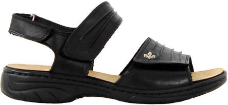 Rieker Sandalen 64560-01, Schwarz - Rieker Sandalen - 125842 - 1